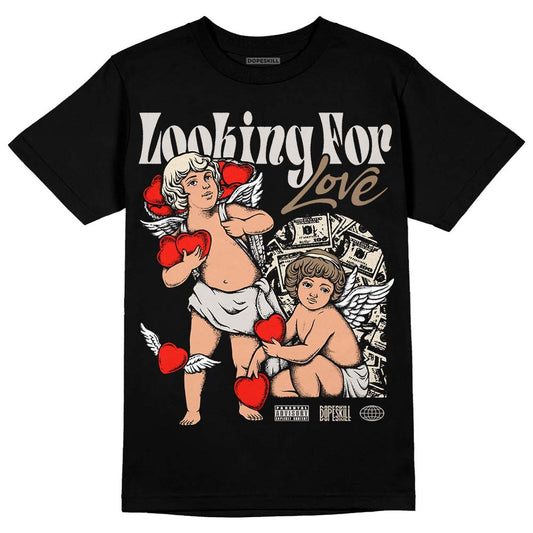 Jordan 5 SE “Sail” DopeSkill T-Shirt Looking For Love Graphic Streetwear - Black