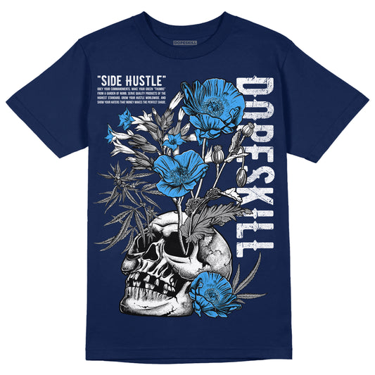 Jordan 3 "Midnight Navy" DopeSkill Navy T-shirt Side Hustle Graphic Streetwear