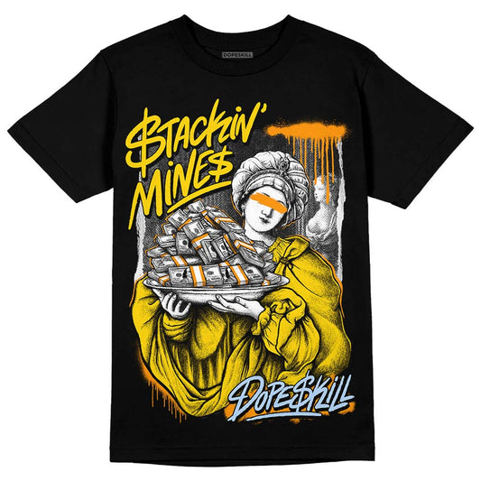 Jordan 6 “Yellow Ochre” DopeSkill T-Shirt Stackin Mines Graphic Streetwear - Black