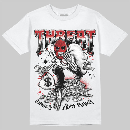 Jordan 1 Retro High OG Black Toe Reimagined DopeSkill T-Shirt Threat Graphic Streetwear - White