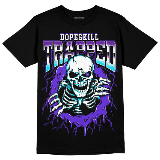 Jordan 6 "Aqua" DopeSkill T-Shirt Trapped Halloween Graphic Streetwear - Black