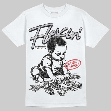 Jordan 4 OG “White Cement” DopeSkill T-Shirt Flexin' Graphic Streetwear - White