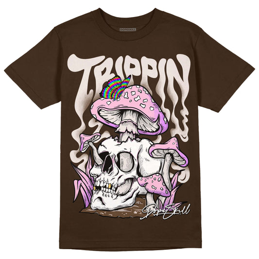 Jordan 11 Retro Neapolitan DopeSkill Velvet Brown T-shirt Trippin Graphic Streetwear