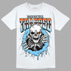 Dunk Low Futura University Blue DopeSkill T-Shirt Trapped Halloween Graphic  Streetwear - White