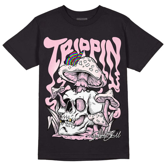 Dunk Low LX Pink Foam DopeSkill T-Shirt Trippin Graphic Streetwear - Black