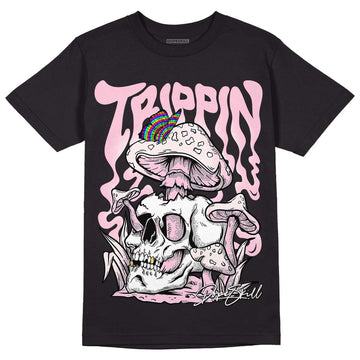 Dunk Low LX Pink Foam DopeSkill T-Shirt Trippin Graphic Streetwear - Black