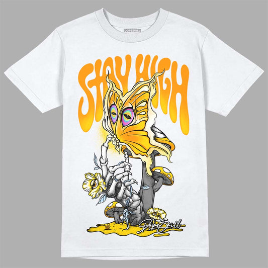 Jordan 6 “Yellow Ochre” DopeSkill T-Shirt Stay High Graphic Streetwear - White