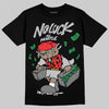 Grey Sneakers DopeSkill T-Shirt No Luck, All Hustle Graphic Streetwear - Black