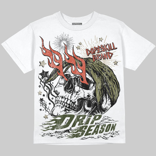 Olive Sneakers DopeSkill Oversize Print T-Shirt Drip Season Graphic Streetwear