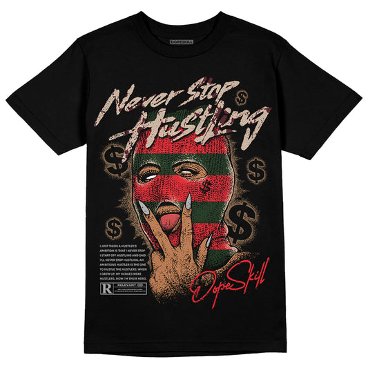 Dunk Low Freddy Krueger DopeSkill T-Shirt Never Stop Hustling Graphic Streetwear - Black 