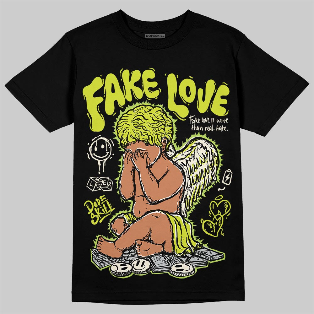 Air Max 90 x Patta Cyber and Particle Grey DopeSkill T-Shirt False Love Graphic Streetwear - Black