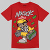 Jordan 14 Retro Ferrari (2025) DopeSkill T-Shirt No Luck, All Hustle Graphic Streetwear - Red
