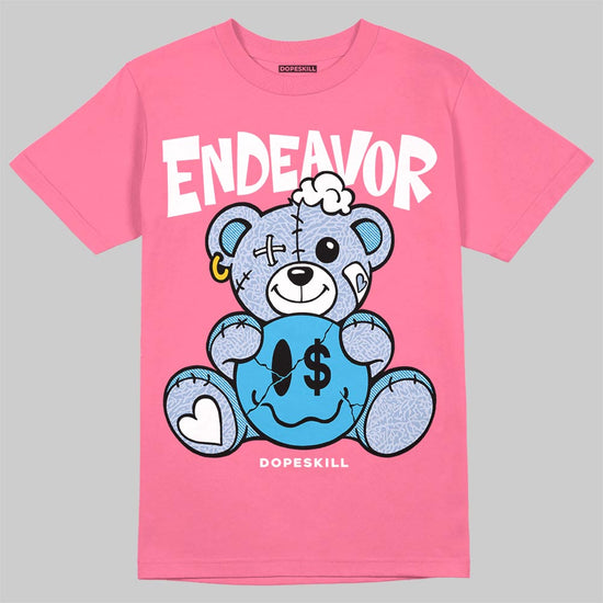 Jordan 3 GS “Cobalt Bliss” DopeSkill T-Shirt Endeavor Graphic Streetwear  - Safety Pink