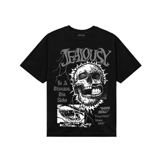 Grey Sneakers DopeSkill T-Shirt Jealousy Graphic Streetwear - Black