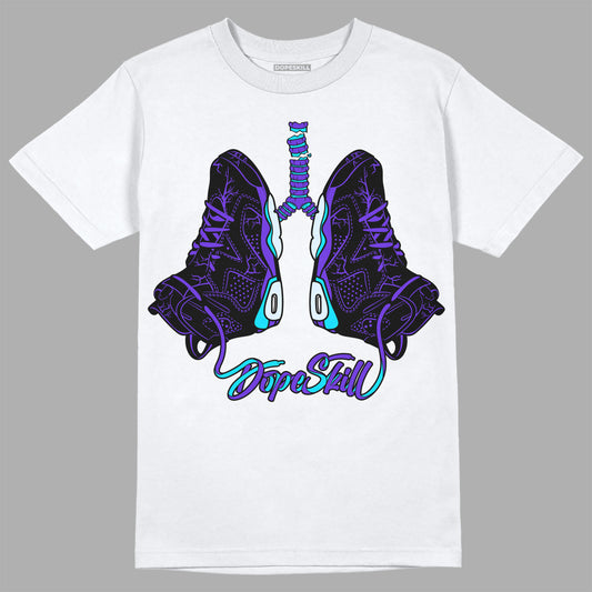 Jordan 6 "Aqua" DopeSkill T-Shirt Breathe Graphic Streetwear - White 