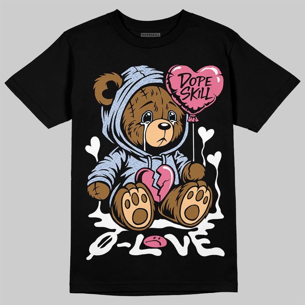 Jordan 3 GS “Cobalt Bliss” DopeSkill T-Shirt Broken Bear Graphic Streetwear - Black