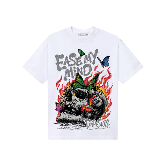 Grey Sneakers DopeSkill T-Shirt Ease My Mind Graphic Streetwear - White