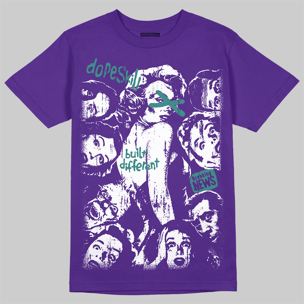 Jordan 5 OG “Grape” DopeSkill T-Shirt Built Different Graphic Streetwear - Purple