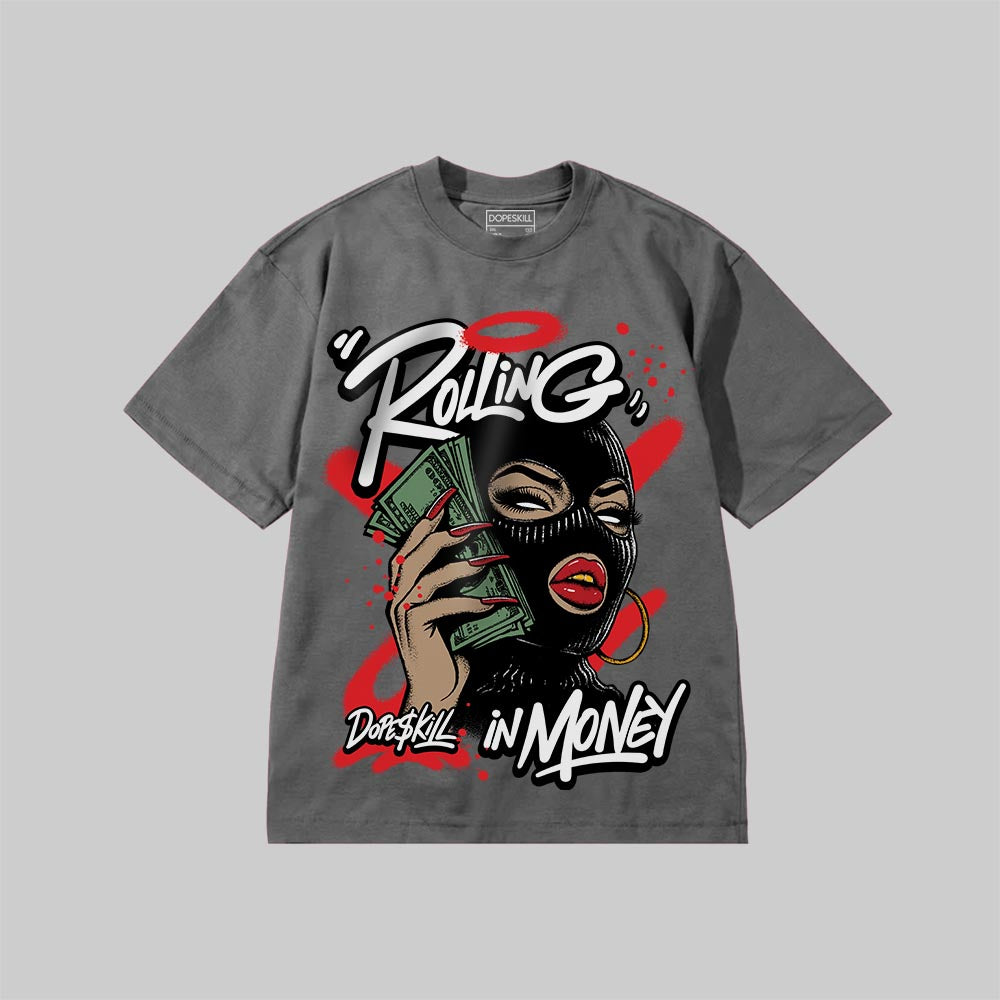 Rolling in Money DopeSkill Premium T-shirt Streetwear - Grey