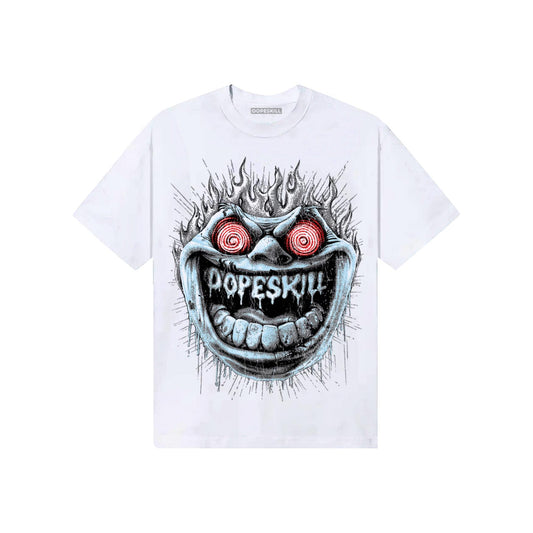 Grey Sneakers DopeSkill T-Shirt Hellfire Graphic Streetwear - White