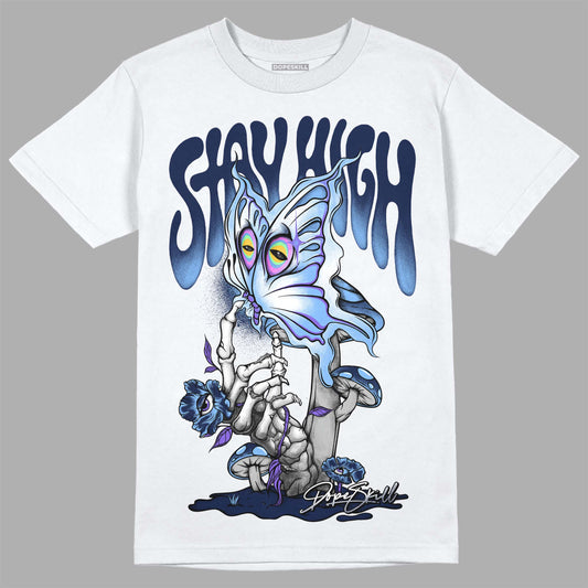 Jordan 5 Midnight Navy DopeSkill T-Shirt Stay High Graphic Streetwear