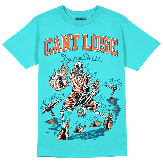 Dunk Low “Miami Dolphins” DopeSkill Tahiti Blue T-shirt Cant Lose Graphic Streetwear