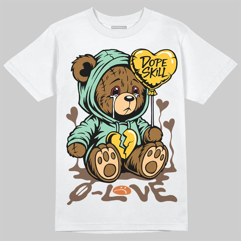 SB Dunk Low Rodeo Tourmaline DopeSkill T-Shirt Broken Bear Graphic Streetwear - White