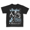 Jordan 4 Retro GS “Blue Chill” DopeSkill Toddler Kids T-shirt Broken Bones Graphic Streetwear - black