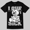 Dunk Low Panda White Black DopeSkill T-Shirt Love Sick Graphic Streetwear - Black