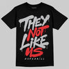 Grey Sneakers DopeSkill T-Shirt They Not Like Us Graphic Streetwear - Black
