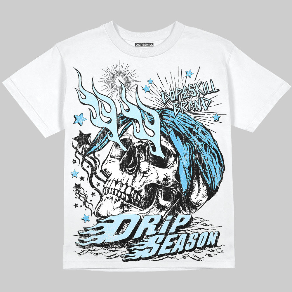 Jordan 11 Retro Legend Blue DopeSkill Oversize Print T-Shirt Drip Season Graphic Streetwear