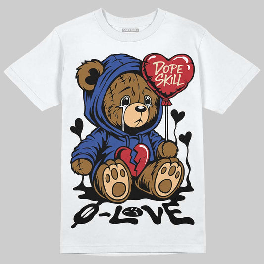 Jordan 4 “Rare Air” DopeSkill T-Shirt Broken Bear Graphic Streetwear - White