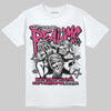 Asics Gel-1130 Pink Glo/ Black DopeSkill T-Shirt Distorted Realms Graphic Streetwear - White