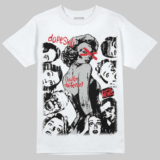 Air Foamposite One 'Triple White' DopeSkill T-Shirt Built Different Graphic Streetwear - White