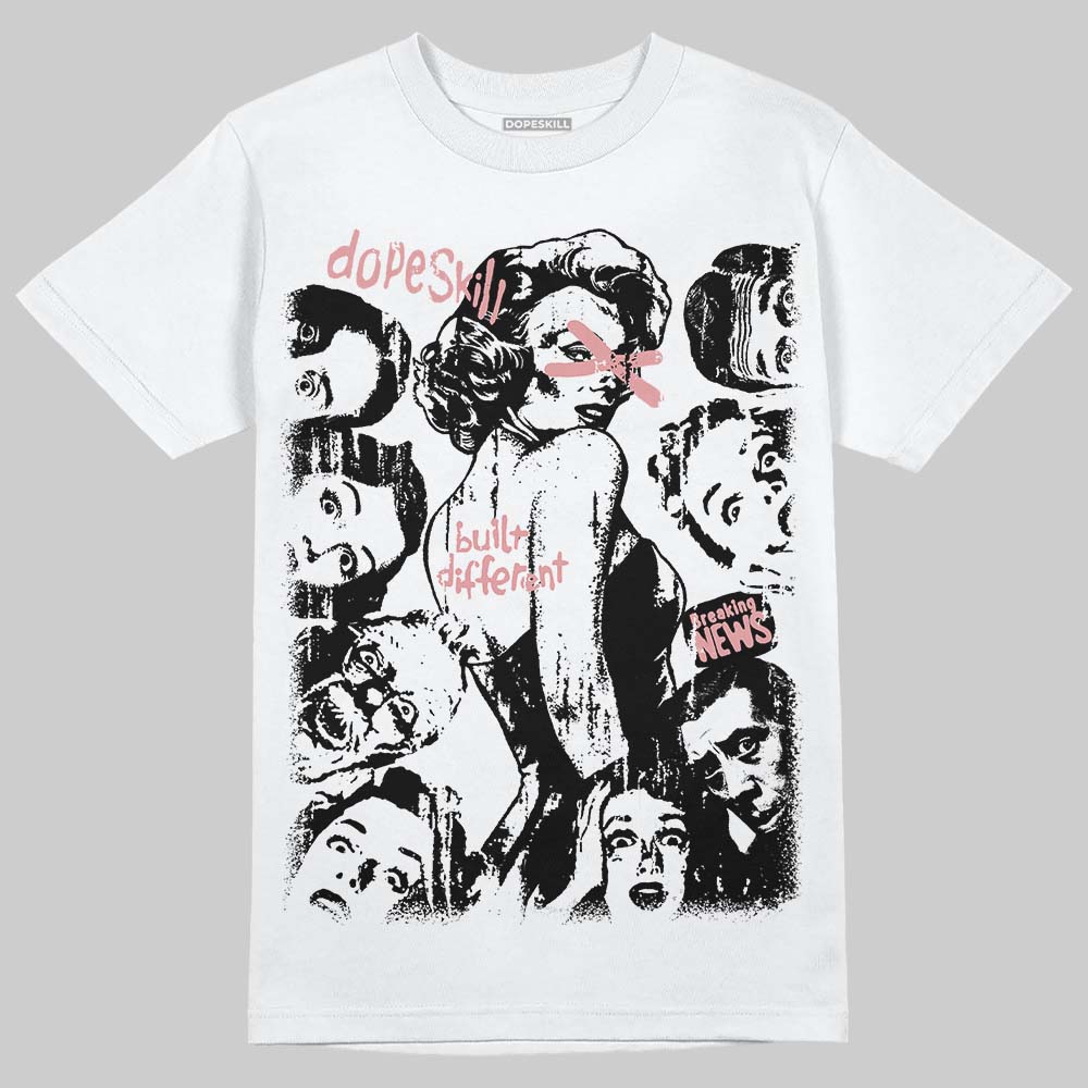 Harris Tweed x Wmns Dunk Low 'Black Phantom' DopeSkill T-Shirt Built Different Graphic Streetwear - White