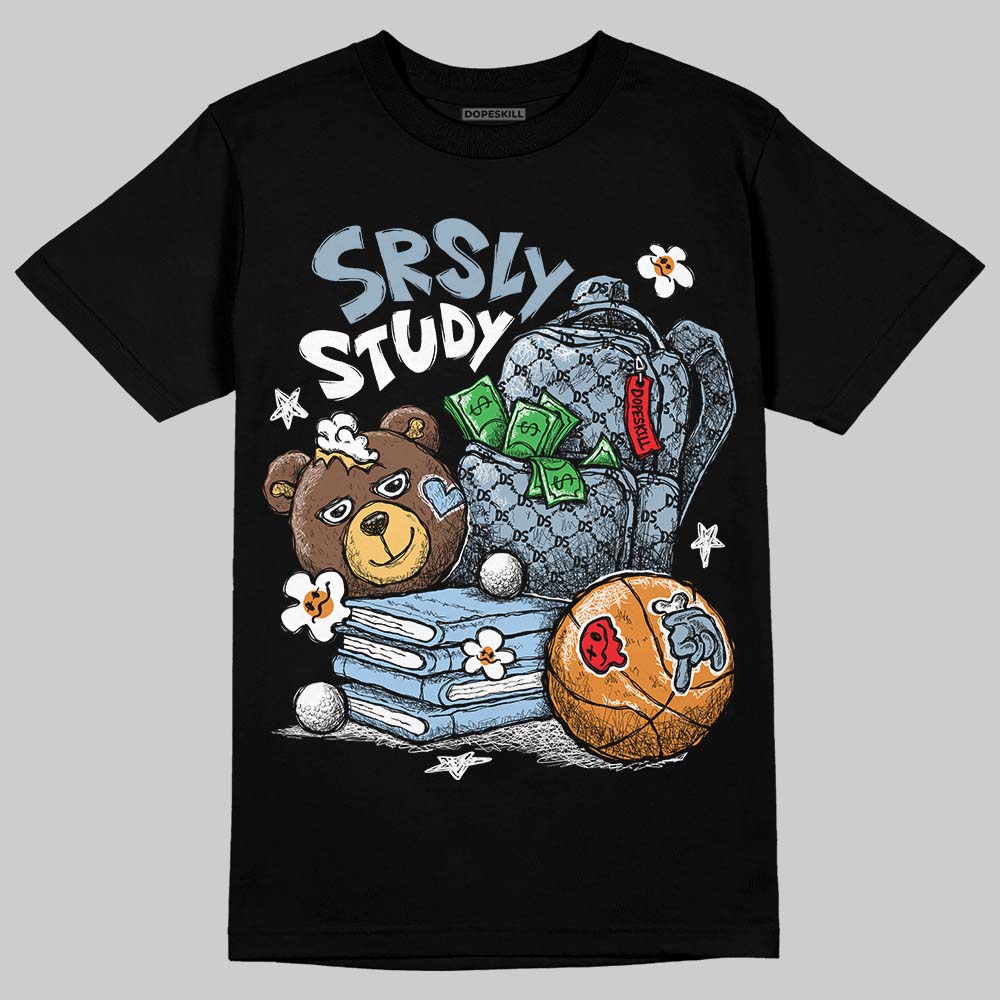 Jordan 40 “Blue Suede” DopeSkill T-Shirt SRSLY Study Graphic Streetwear - black