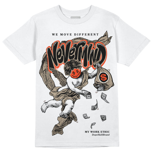Jordan 1 High OG “Latte” DopeSkill T-Shirt Nevermind Graphic Streetwear - White