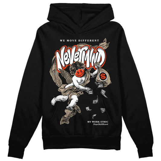 Jordan 1 High OG “Latte” DopeSkill Hoodie Sweatshirt Nevermind Graphic Streetwear - Black