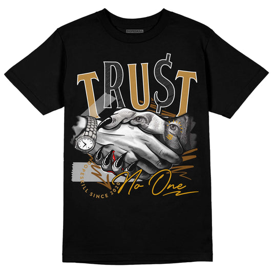 Jordan 13 Wheat 2023 DopeSkill T-Shirt Trust No One Graphic Streetwear - Black