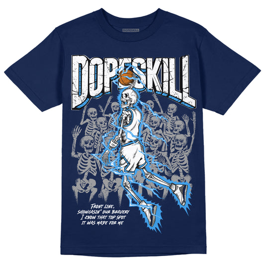 Jordan 3 "Midnight Navy" DopeSkill Navy T-shirt Thunder Dunk Graphic Streetwear