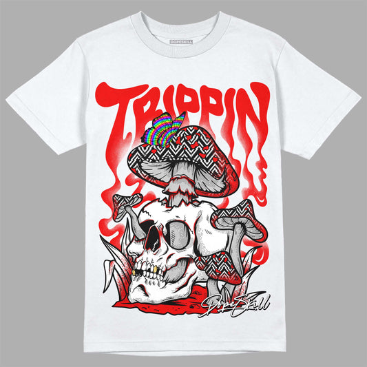 Jordan 12 “Cherry” DopeSkill T-Shirt Trippin Graphic Streetwear - White