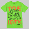 Neon Green Sneakers DopeSkill T-Shirt True Lover Graphic Streetwear - Lime