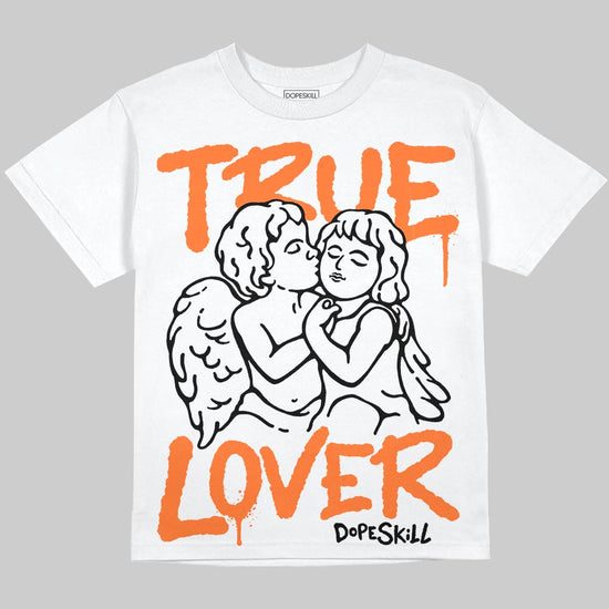 Orange, Black and White Sneakers DopeSkill Oversize Print T-Shirt True Lover Graphic Streetwear
