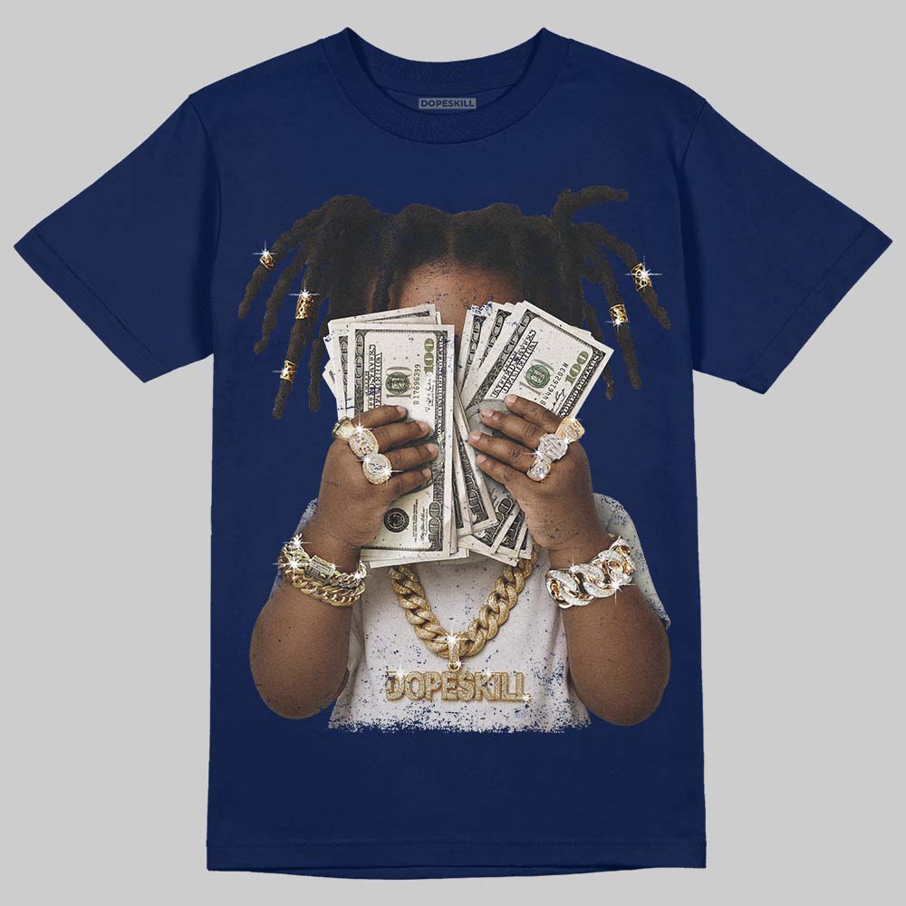 Jordan 11 “Rare Air” DopeSkill T-Shirt Rich Youth Graphic Streetwear - Navy