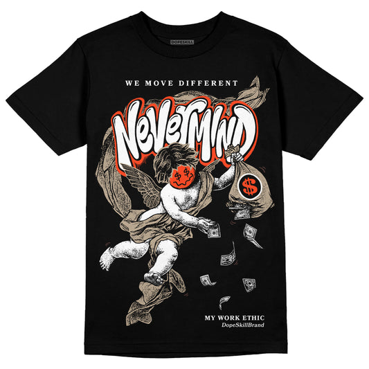 Jordan 1 High OG “Latte” DopeSkill T-Shirt Nevermind Graphic Streetwear - Black