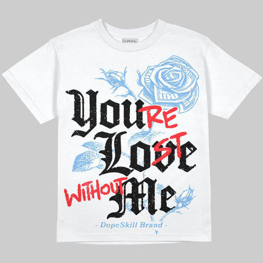 Jordan 12 Retro 'Melo' DopeSkill Oversize Print T-Shirt You’re Lost Without Me Graphic Streetwear