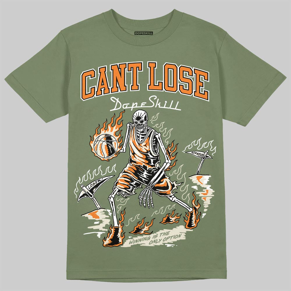 Jordan 4 Retro OG SP Undefeated (2025) DopeSkill T-Shirt Cant Lose Graphic Streetwear - Military Green