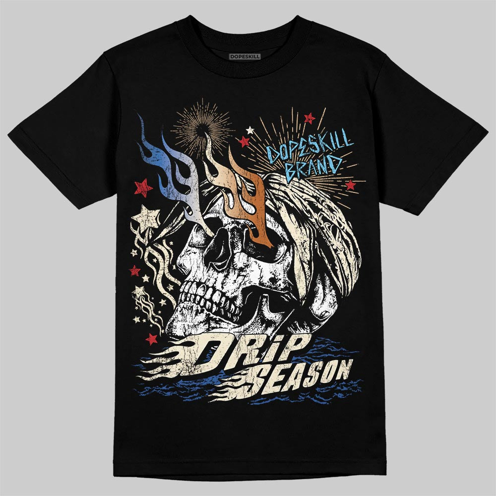 Jordan 17 Retro Low SP Infinite Archives DopeSkill T-Shirt Drip Season Graphic Streetwear - Black