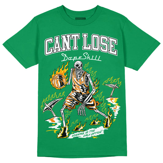 Jordan 5 “Lucky Green” DopeSkill Green T-shirt Cant Lose Graphic Streetwear
