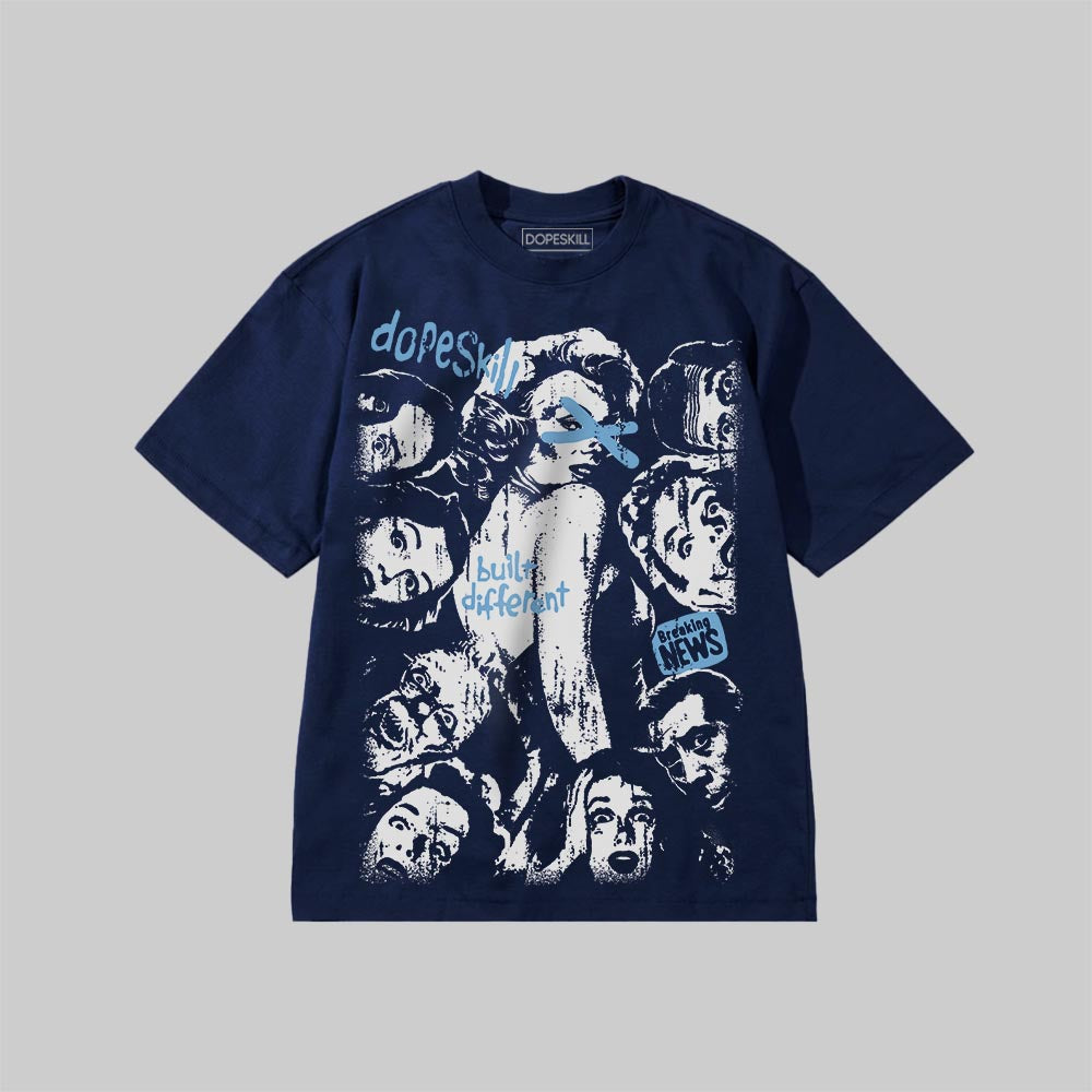Built Different DopeSkill Premium T-shirt Streetwear - Navy